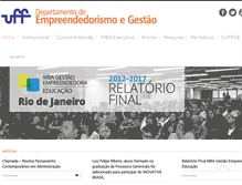 Tablet Screenshot of empreendedorismouff.net.br
